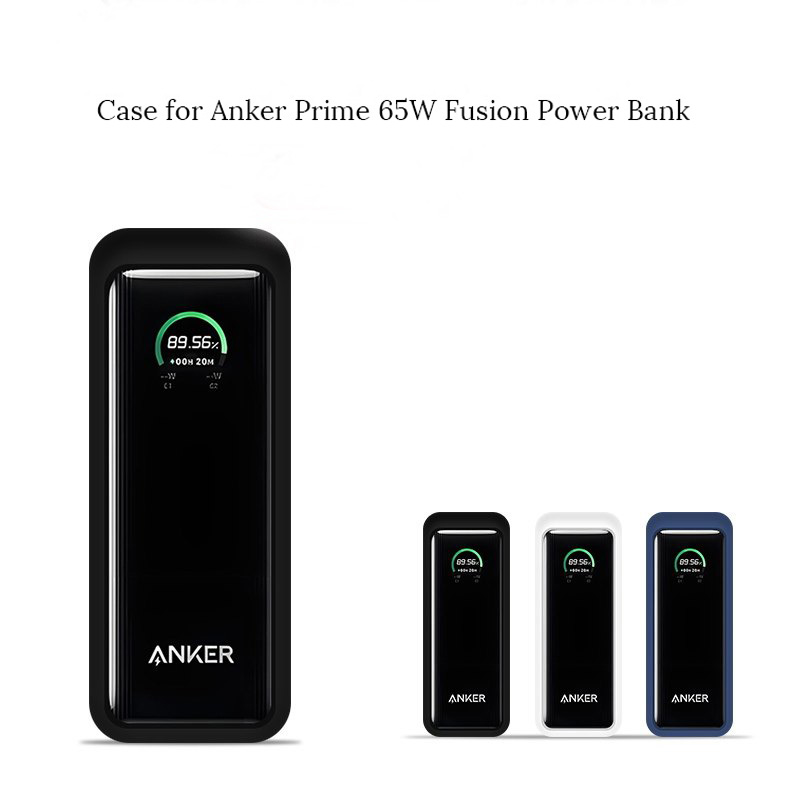 Anker Prime 65W フュージョンパワーバンク用ケース耐衝撃性ソフトシリコン保護ポータブル充電器カバー傷つきにくい