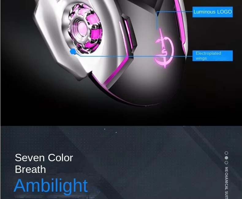 ホット販売 OEM104 キー有線高 DPI RGB 緑軸キーボードとマウスのセット