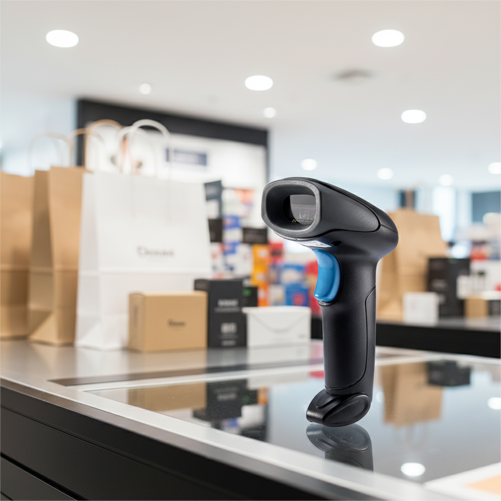 1D/2D デスクトップ プリンタおよびスキャナ 有線バー Qr コード リーダー ハンドヘルド Android スーパーマーケット Pos バーコード スキャナ
