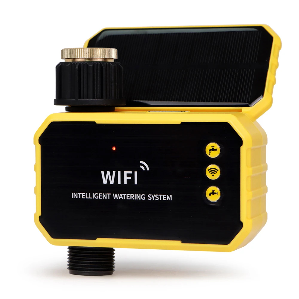 WiFi 1/2コンセント ソーラー灌漑タイマー スマートAPP制御 自動灌漑システム 屋外給水タイマー 庭の水やりツール