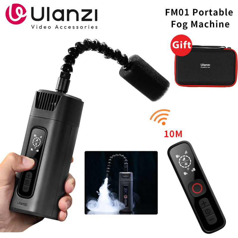 Ulanzi FM01 40 ワットポータブルスモークマシン 10 メートルワイヤレス制御ドライアイスフォグマシン写真撮影煙効果映画制作用