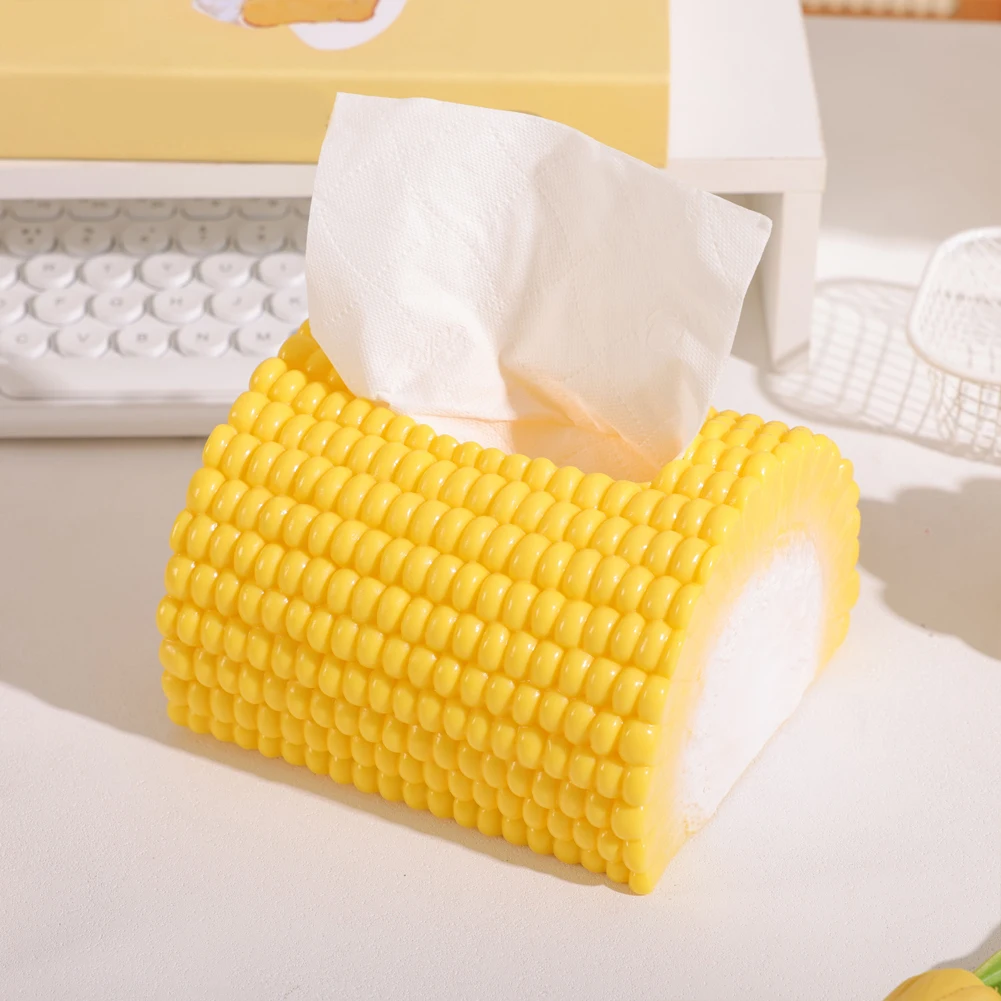Corn Shape Paper Box Wet Tissue Box Wipes Dispenser Portable Wipes Napkin Storage Box Holder Container