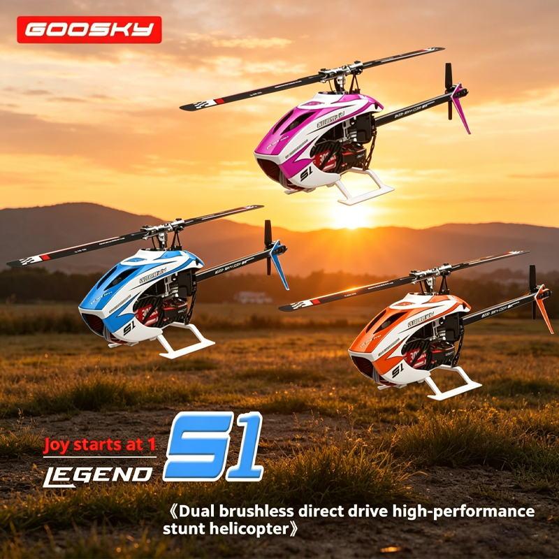 GOOSKY S1 3D スタントリモコンヘリコプター BNF Rc 曲技飛行ヘリコプターサポート Sfhss プロトコル大人の屋外趣味飛行