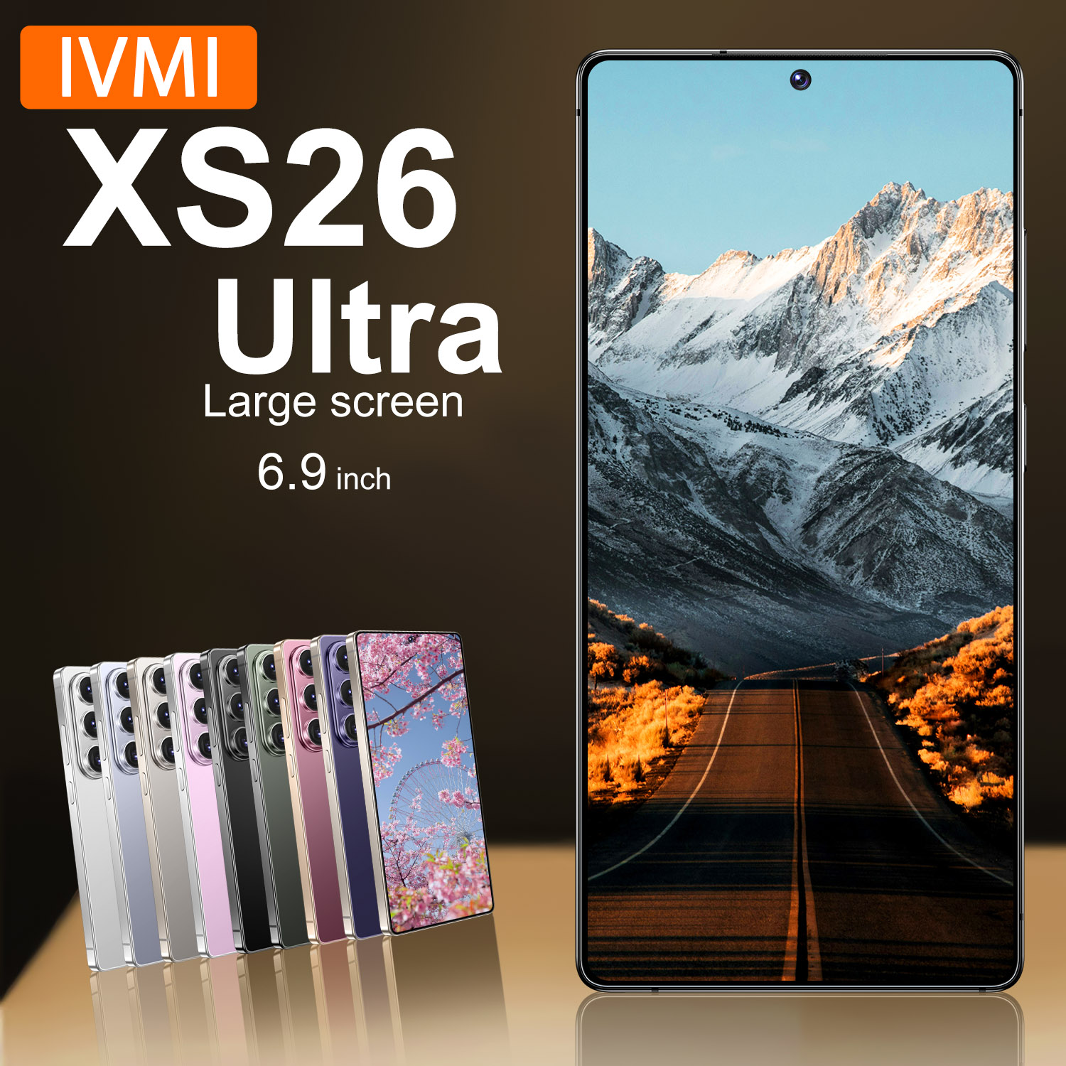 IVMI グローバル ビジョン XS26 ウルトラ スマートフォン 6.9 インチ Android 10 3GB RAM 16GB ROM Face ID 4G ネットワーク Google Play ストア携帯電話