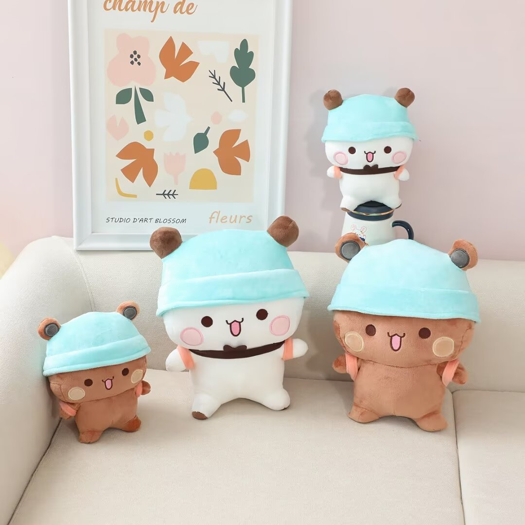 素敵なブブとドゥドゥパンダクマかわいいぬいぐるみ動物抱き枕ソフトクッションかわいい Peluche クリスマスギフト女の子
