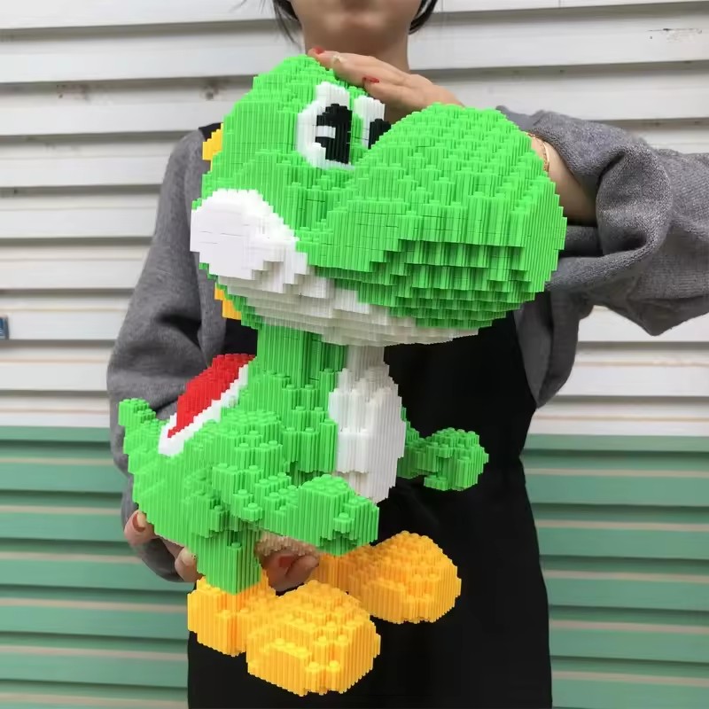 新しいディズニービルディングブロック Yaoxi 恐竜男の子小粒子パズルのおもちゃ子供のため、高難易度の装飾ギフト