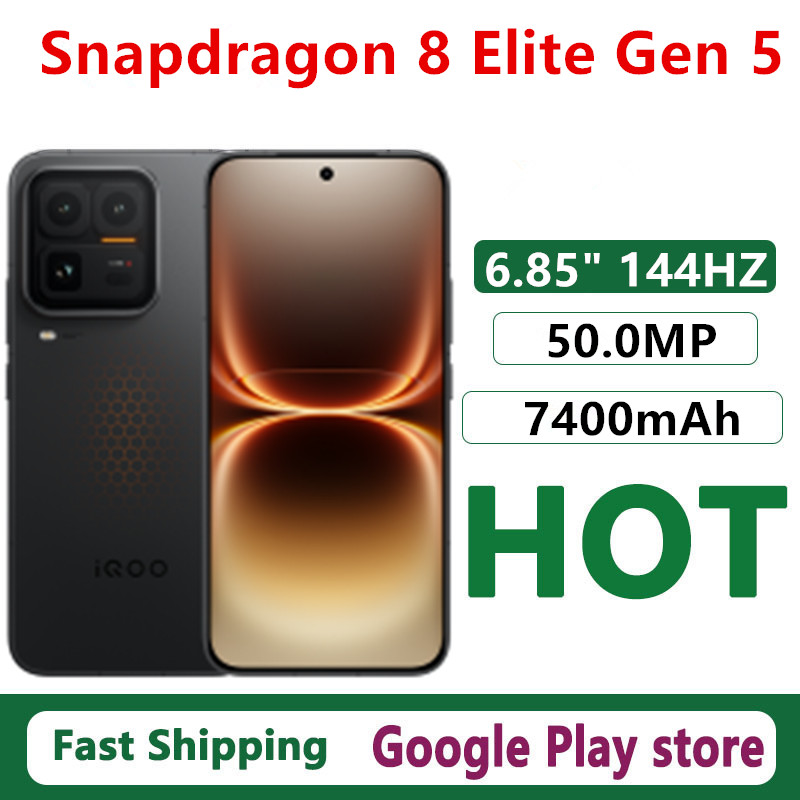 オリジナル Vivo Iqoo 15 ウルトラ携帯電話 Snapdragon 8 Elite Gen 5 OTA 6.85 "AMOLED 144HZ 7400mAh バッテリー 50.0MP 100W 充電 IP69