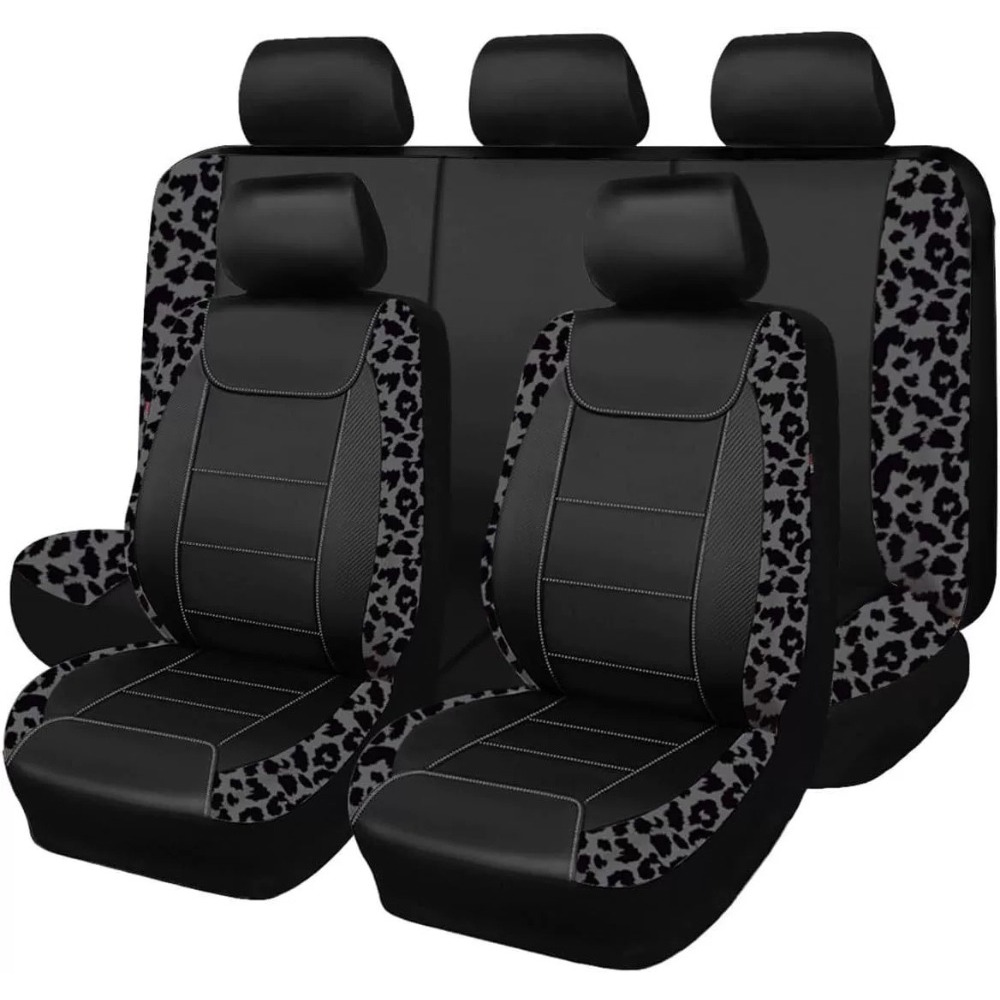 ユニバーサル カー シート カバー PU レザー編まれたテクスチャ スプライスされた牛