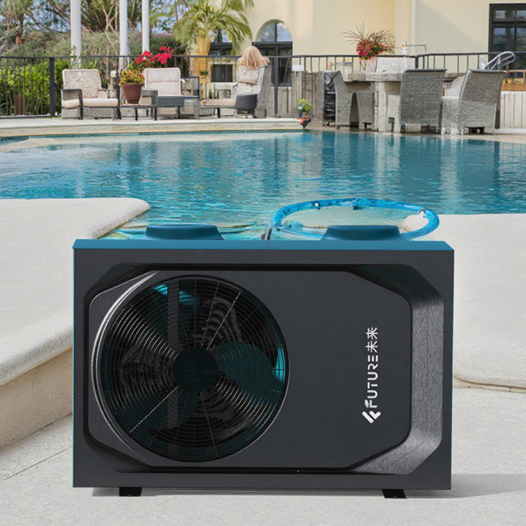 Inverter Household Use Pool Heater R290 Air Electric Heating Cooling Above Ground Swimming Pool Hot Water Heat Pump