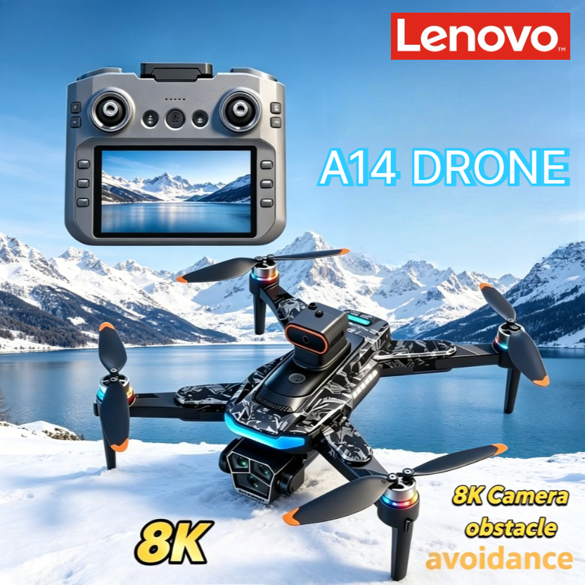 レノボ A14 GPS ドローン 8K 3 カメラ 5G WIFI FPV ブラシレスオプティカルフロー障害物回避長距離 RC Quadcopter ドローン