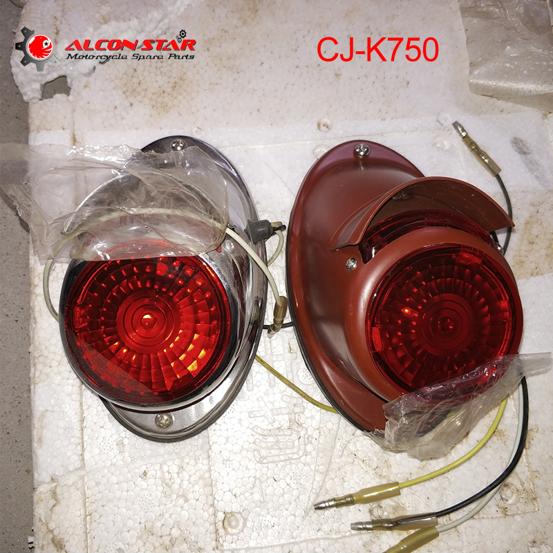 Alconstar-レトロオートバイ CJ-K750 750cc リアフェンダーリアライトテールライト BMW R1 R51 R72 ウラル M72 K750 モーターアクセサリー