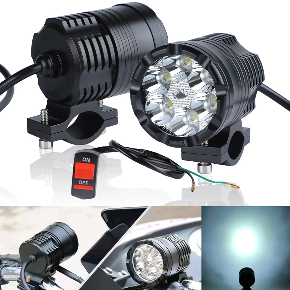 HYNBYZJ 6 インチオートバイ LED ヘッドライトスポットライトユニバーサルモトスポットライト追加 LED 補助ファロ LED モトアセンブリランプ