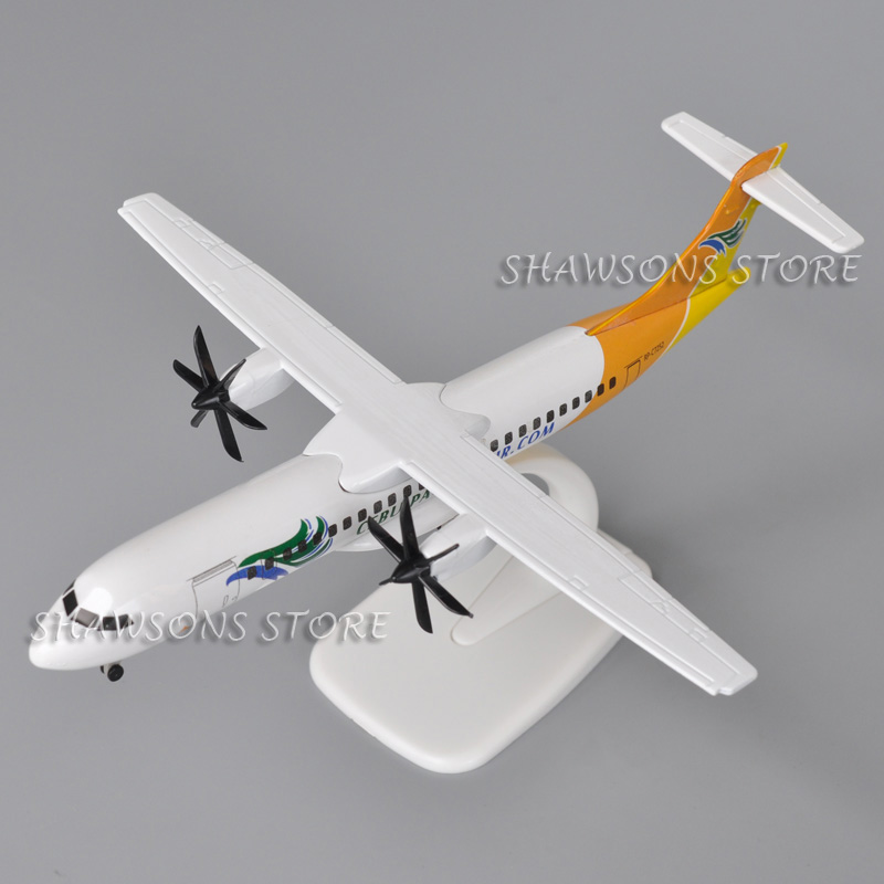 1:140 ダイキャストメタルモデル飛行機おもちゃ ATR-72 フィリピンセブパシフィック航空ミニチュアレプリカ
