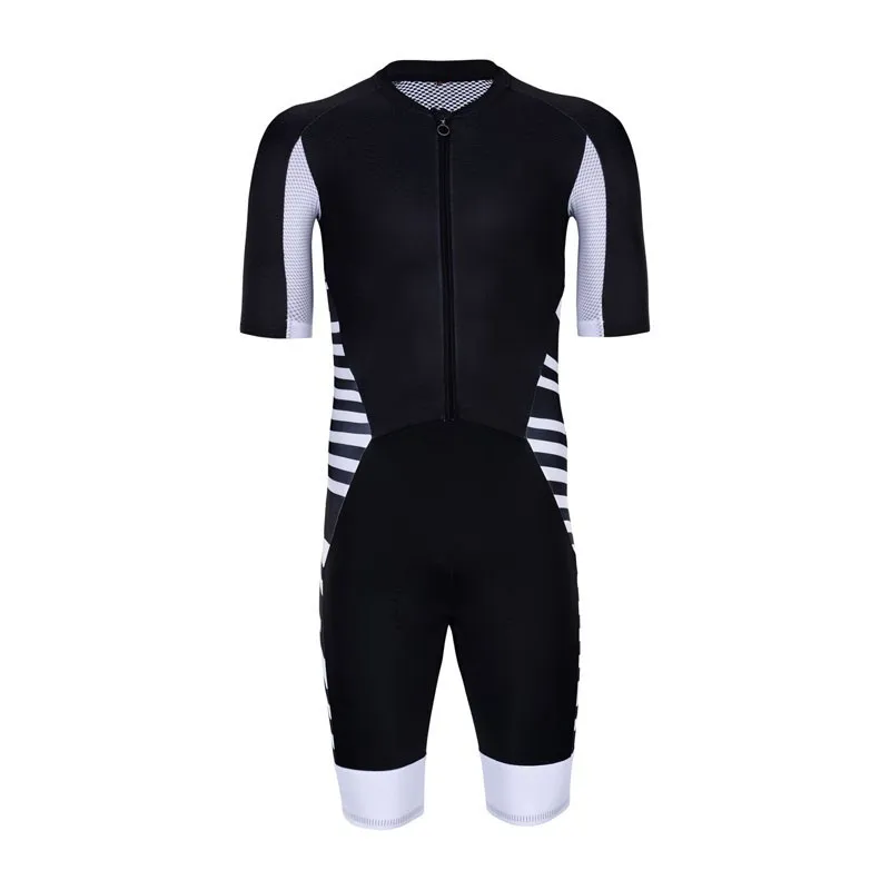 抗 UV トライアスロン印刷サイクリングジャージスーツプロフェッショナル半袖新しいサイクリング服ビブショーツシリコーンパッド