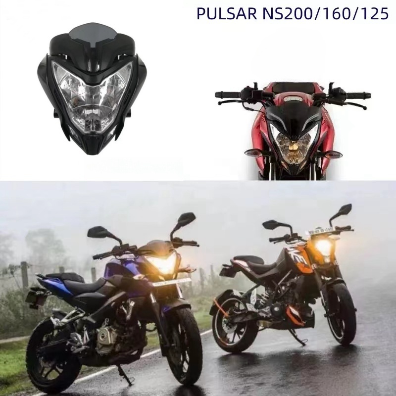 オートバイのヘッドライト BAJAJ パルサー 150 200 アセンブリヘッドランプフェアリング PULSAR150 PULSAR200 オートバイアクセサリー