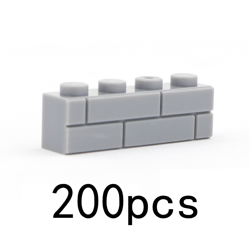 200 個 DIY ビルディングブロック厚壁フィギュアレンガ 1 × 4 ドット教育クリエイティブサイズブランドのおもちゃと互換性子供のため