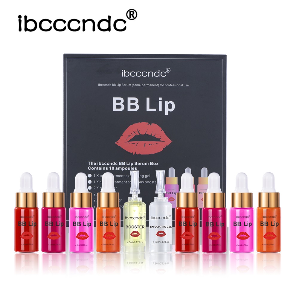 韓国グロー BB リップアンプル血清スターターセット半永久 BB リップグロス着色顔料持続保湿リップケア SPECI
