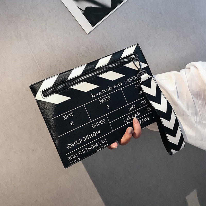 面白い映画プロップデザイン女性 Shouler バッグデザイン手紙クラッチバッグかわいい Pu レザークロスボディメッセンジャーバッグ女性の小さな財布