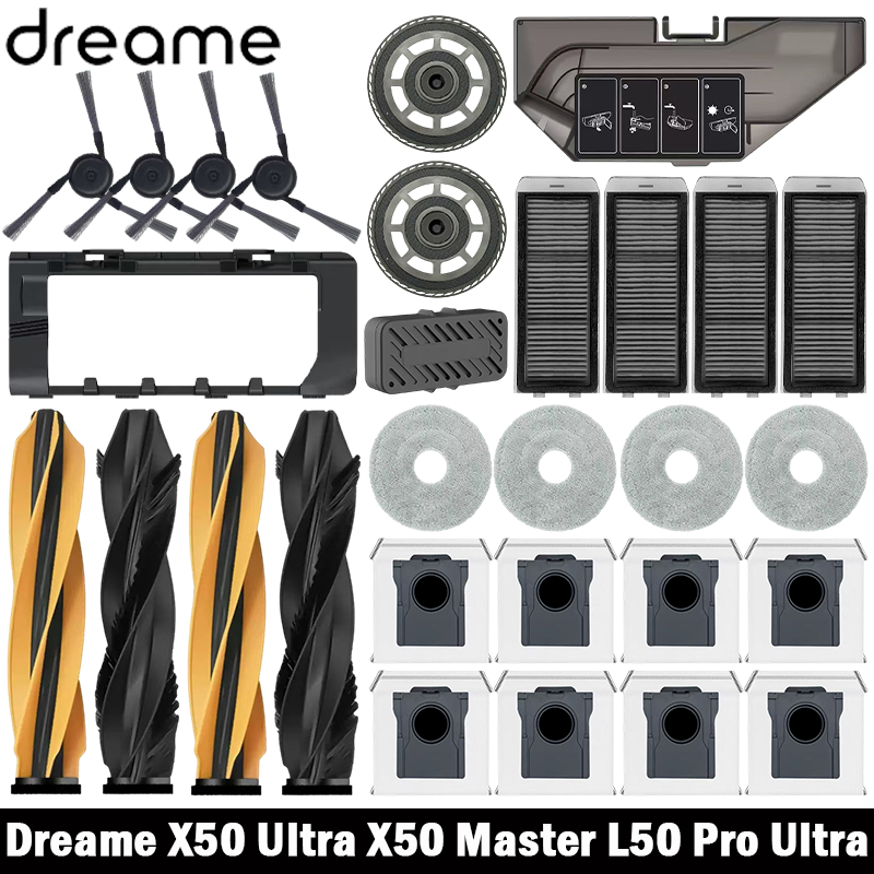 Dreame X50 Ultra/X50 Master/L50 Pro Ultra/L40S Pro Ultra/L40s Ultra/MOVA V50 Ultra パーツ メインブラシ フィルター モップクロス ダストバッグ