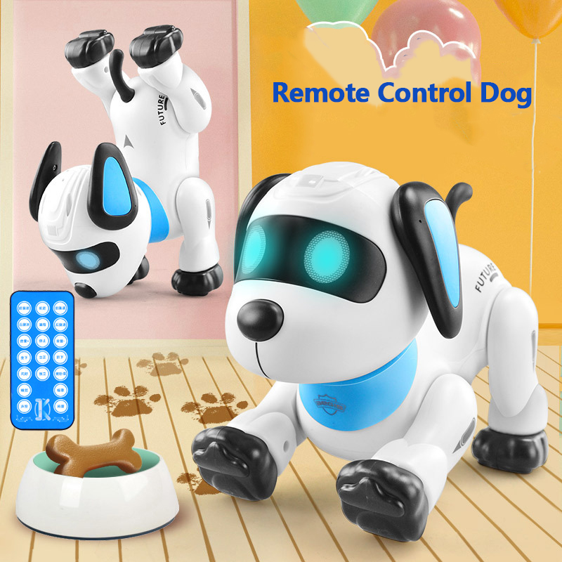 多機能リモコン電動ロボット犬音声制御誘導プログラミングスタントバイオニックアクション音楽 RC 犬動物ギフト