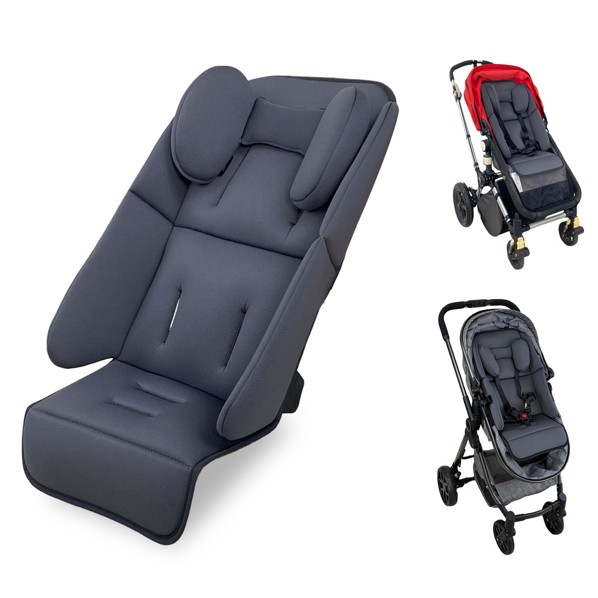 ユニバーサルベビーカーシートクッション Uppababy Vista V2、V3 Cruz V2 2 in 1 新生児から幼児まで対応 コンフォートインサート