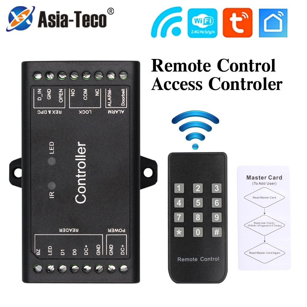 Sboard ミニ 2.4 グラム WiFi RFID アクセス制御ボード Tuya アプリリモート Wiegand 26-44 ビット 1000 ユーザー互換アクセスコントローラーパネル