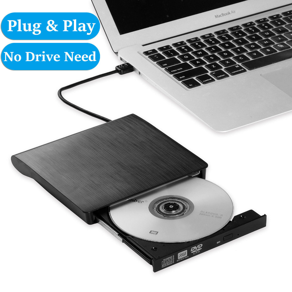 外部 USB 3.0 高速 DL DVD RW バーナー CD ライター スリム ポータブル光学ドライブ Asus Samsung Acer Dell ラップトップ PC HP 用