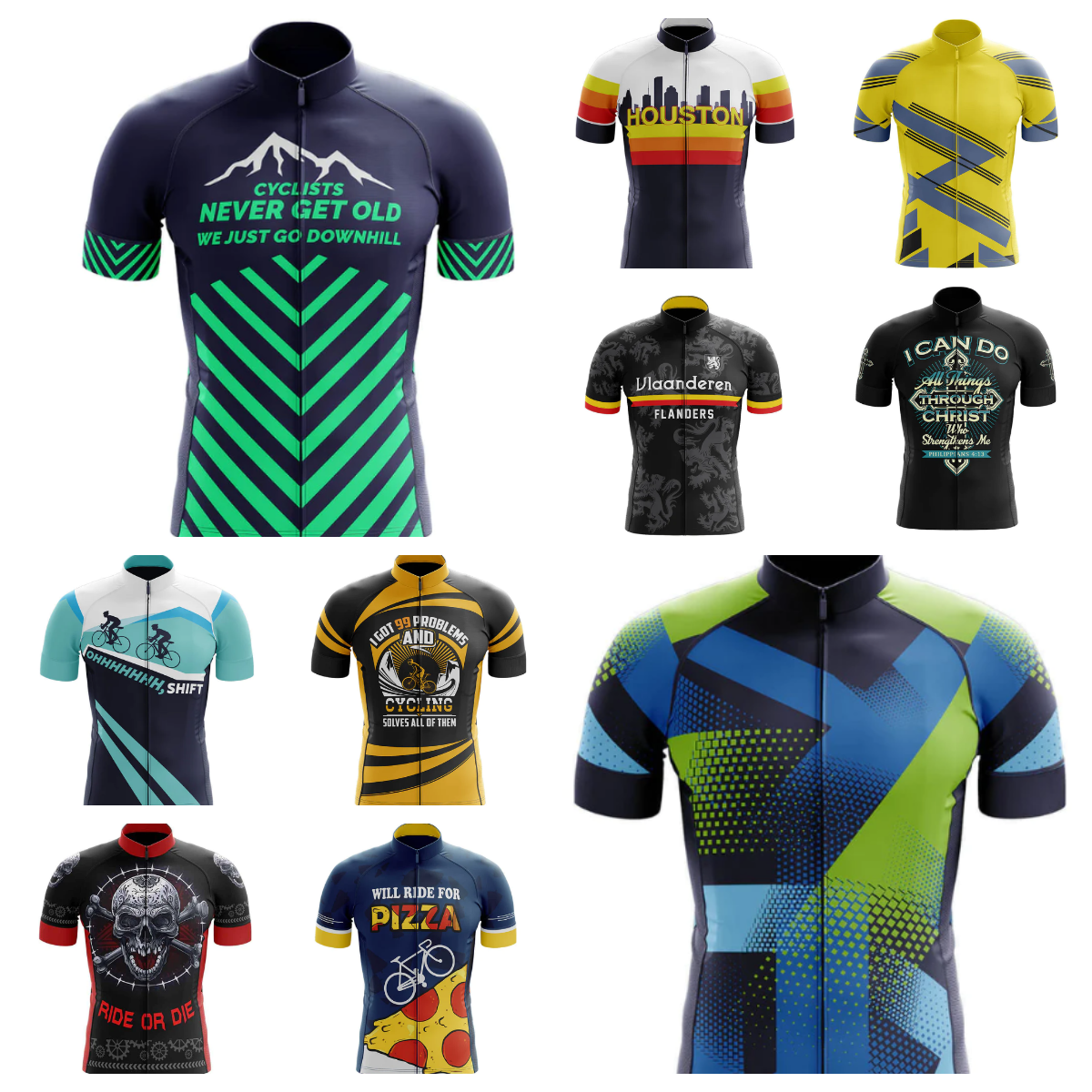 ヒューストンサイクリングジャージ服 Mtb 男性衣料品専門のシャツショーツ男性ジャンパー夏のバイクジャージよだれかけ
