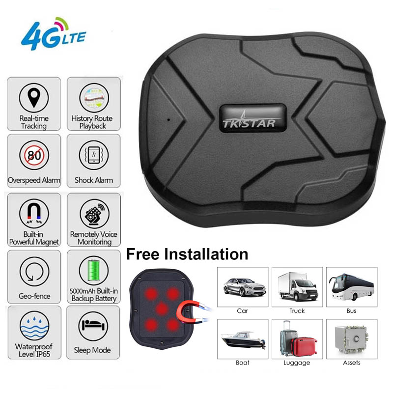 TKSTAR 4G LTE TK905 gps vehicle tracker 5000mAh 60 days Long Standby Magnet Gps locator  gps tracker