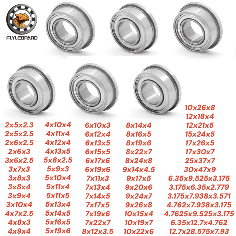 10 個 MF104ZZ 4x10x4mm ミニチュアフランジベアリング MF105ZZ MF106ZZ MF115ZZ MF117ZZ MF126ZZ MF128ZZ 金属シールドフランジベアリング