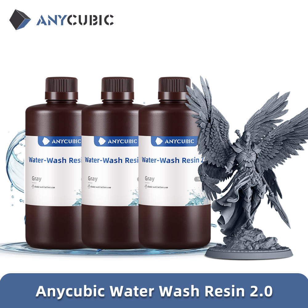 ANYCUBIC 水洗浄樹脂 3 キロ高精度低臭気低粘度 3D 印刷標準フォトポリマー液晶 3D プリンタ用