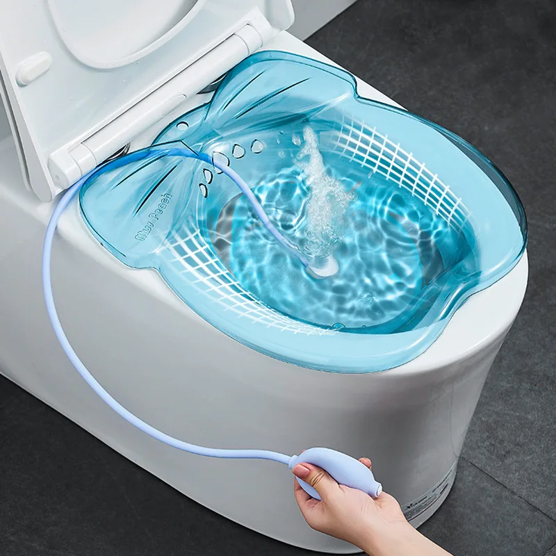 1 個耐久性のある高齢者産後痔患者トイレ浴槽ヒップ洗面器ビデ新膣蒸しシートバス