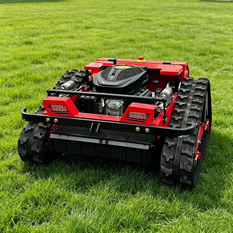 カスタマイズされたリモートコントロール追跡芝刈り機ファームガーデン全自動芝生除草ロボットカッター急斜面芝刈り機用