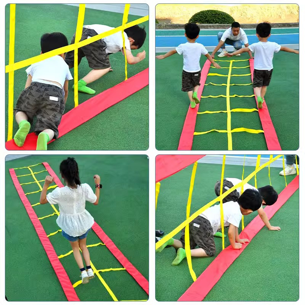 子供多機能掘削ジャンプグリッドクロール感覚統合トレーニング機器子供の屋外スポーツゲームおもちゃ