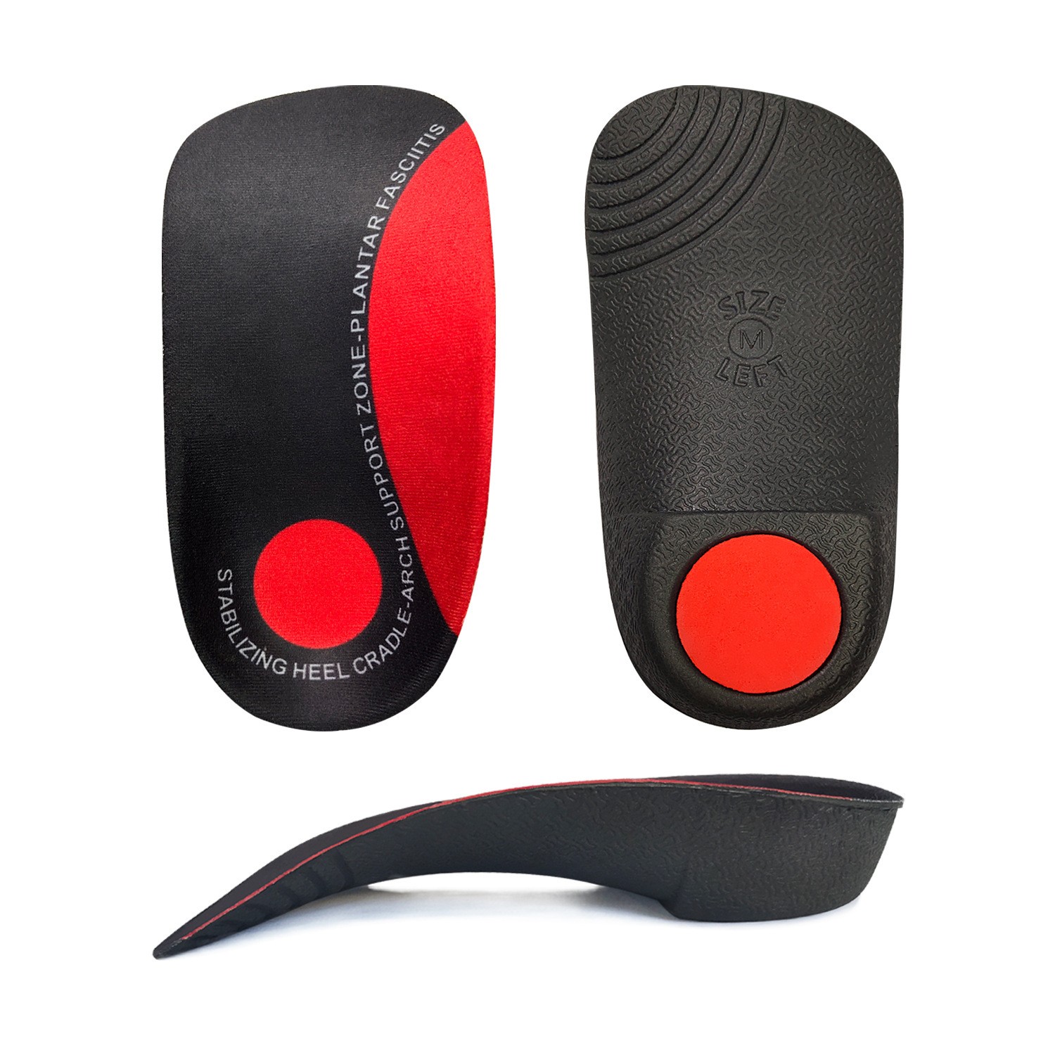 1Pair Flat Foot Arch Support Insoles Orthotic Inserts Orthopedic Shoes Soles Heel Pain Plantar Fasciitis for Men Women
