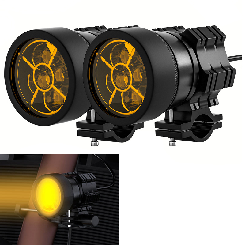 2 個ハイパワー 60 ワット 8000LM オートバイヘッドライトスポットライト 2x XM-L T6 LED フォグドライビングランプスイッチ付きホンダヤマハホンダ