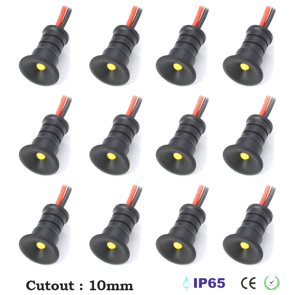 10 ミリメートルミニ Led ダウンライト IP65 アンビエントスポットライト 12V Focos スポットライト天井階段歩道中庭キャビネット廊下