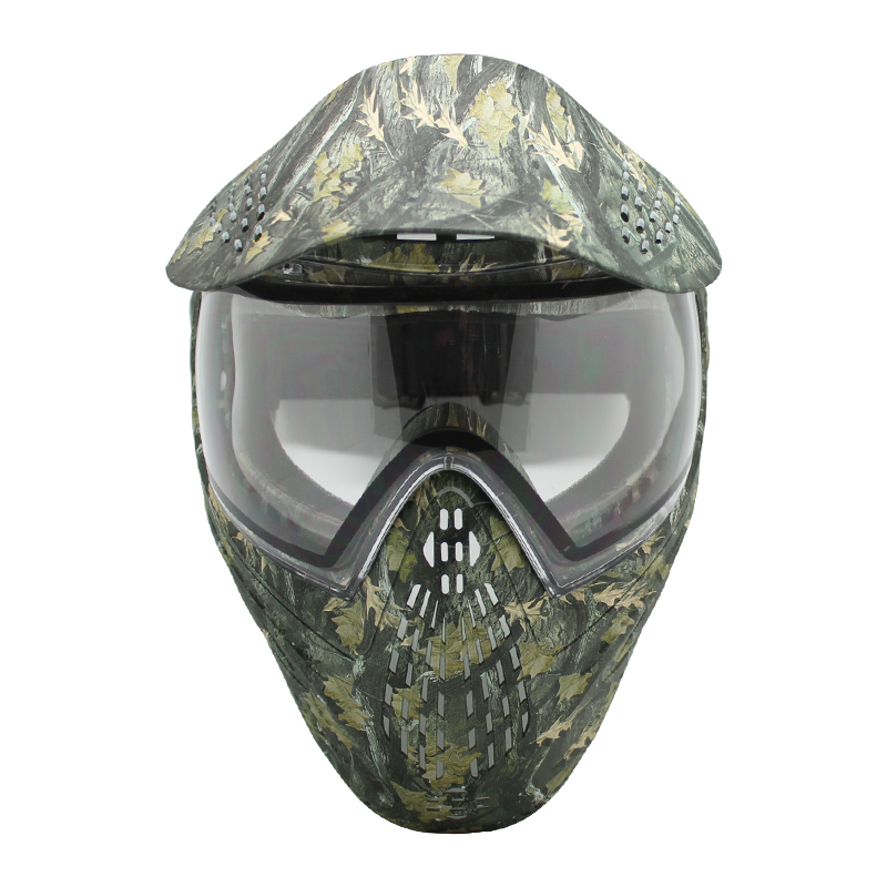 GREAT II Leaves Camo Tactical PAINTBALL MASK バイザー付き DYE I4 サーマルレンズ付きエアソフトマスク
