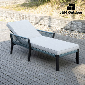 J&M Outdoor T614 豪華なポータブルアルミ製リクライニングチェア ガーデン・プールサイド・ビーチ用 - ホテルやプールに最適