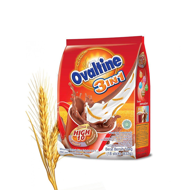 Muslim Friendly Ovaltine Sweet Chocolate Milk Drink Instant Powder (3 1/820g) Bag Children Adults No Artificial Flavors 18