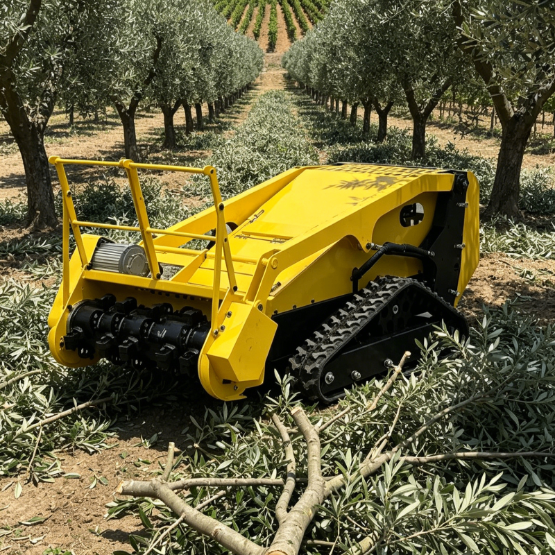 急斜面クローラー プロフェッショナル林業ハイブリッド RC マルチャー リモコンフレイルモア 防火帯メンテナンス用 ゼロターン R