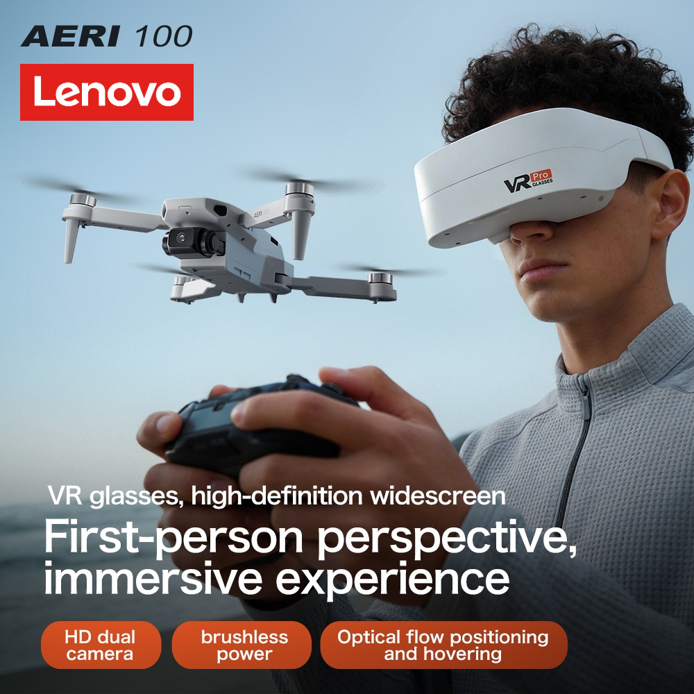 レノボ Aeri100/Aeri100VR リモートコントロールドローン 5G WIFI RC Dron Quadcopter 障害物回避 8K HD デュアルカメラ FPV ミニ Dron おもちゃ