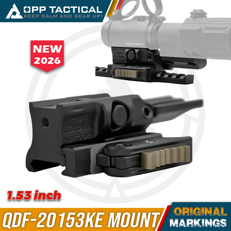 Tactical EvolutionGear 2026 QDF-20153KE 1.53 インチ マウント CNC テクノロジーは、12 フットプリントのレッドドットサイトと G33 G43 G45 拡大鏡に適合します。