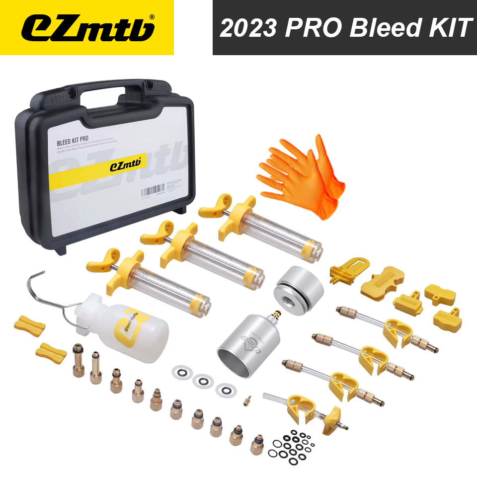 Ezmtb 2023 プロ 2024 Lite MTB 道路自転車油圧ディスクブレーキオイルブリードキットツールシマノ SRAM Avid バイクブレーキ修復ツール