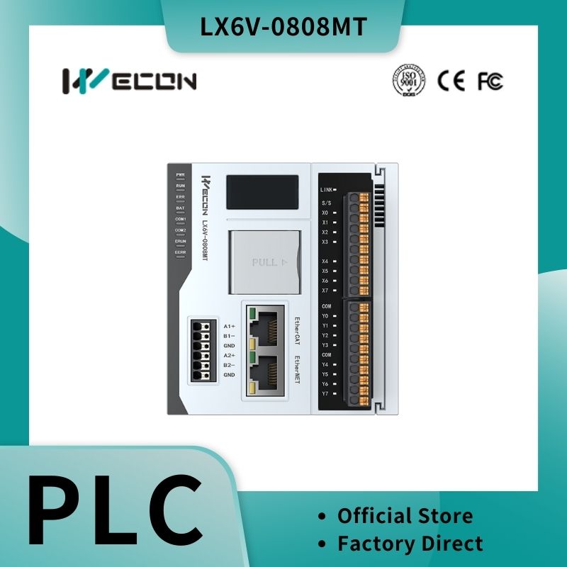 Wecon アドバンスト EtherCAT PLC LX6V-0808MT-DB