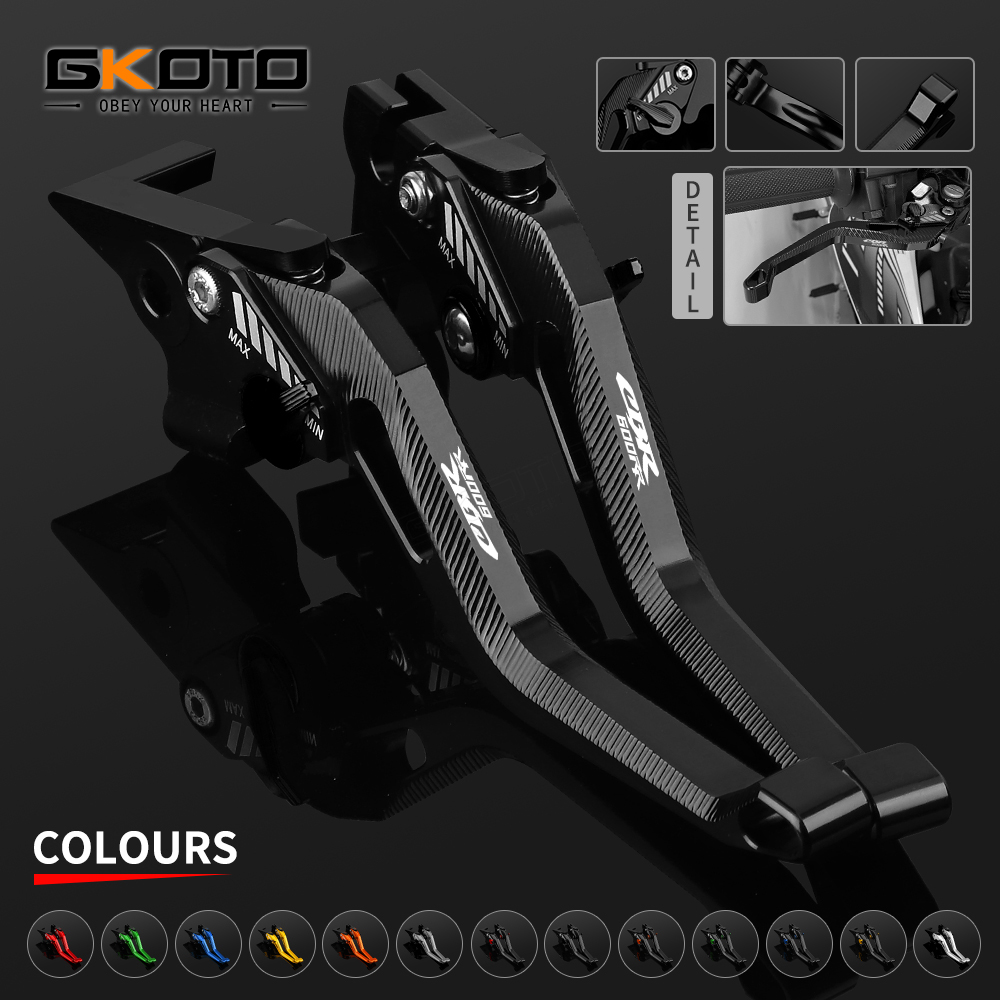 ホンダ CBR600RR CBR 600 RR 2003 2004 2005 2006 オートバイレバー CNC アルミ調節可能なショートブレーキレバークラッチハンドル