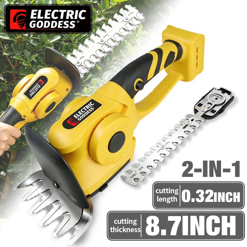 電気女神ブラシレス Dewalt 20V バッテリーピン 2 で 1 コードレス草鋏ガーデンヘッジトリマー充電式電動工具