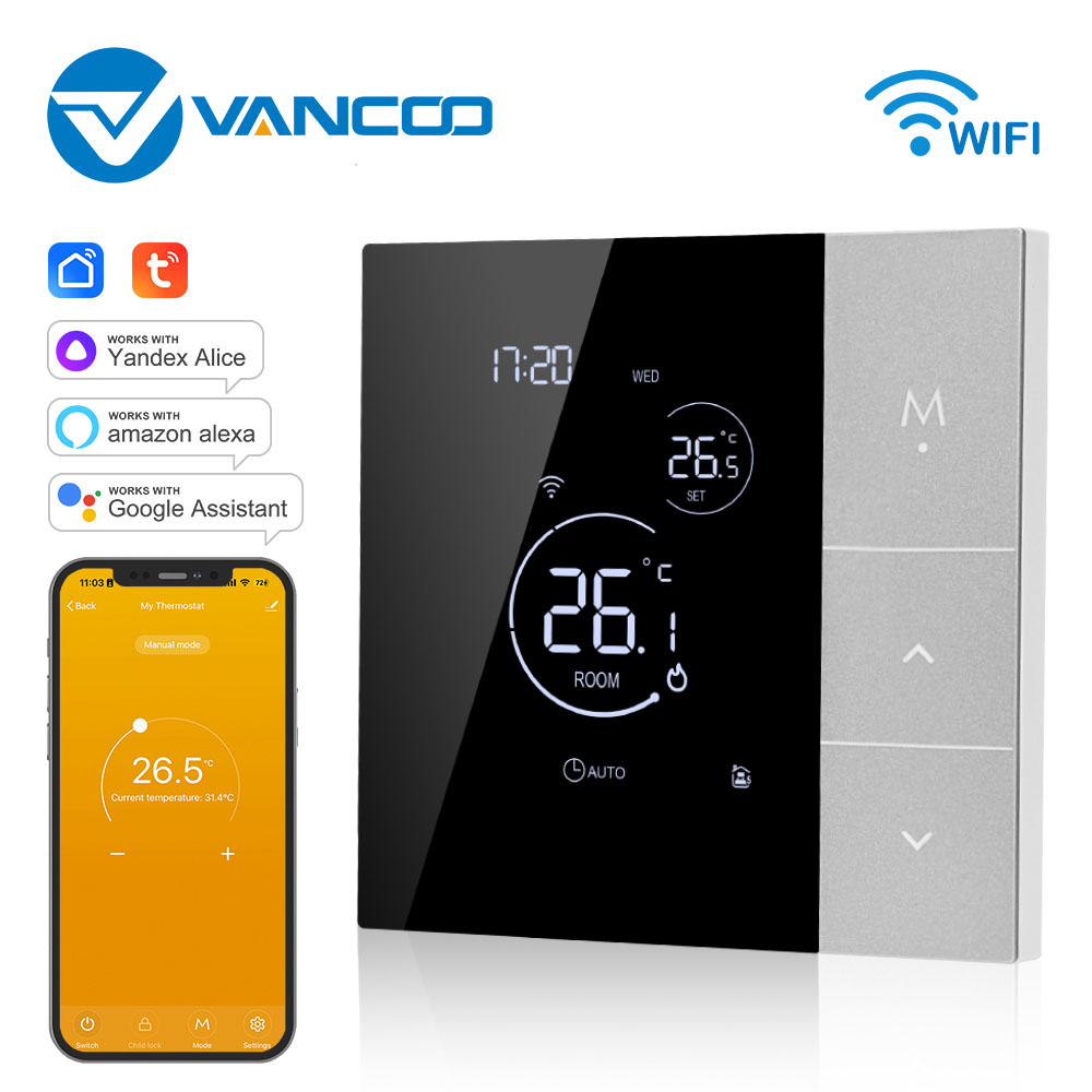 Tuya Wifi Thermostat Smart Home Thermoregulator for Warm Floor Electric Heating Gas Boiler Heating With Google Home/Alexa/Alice