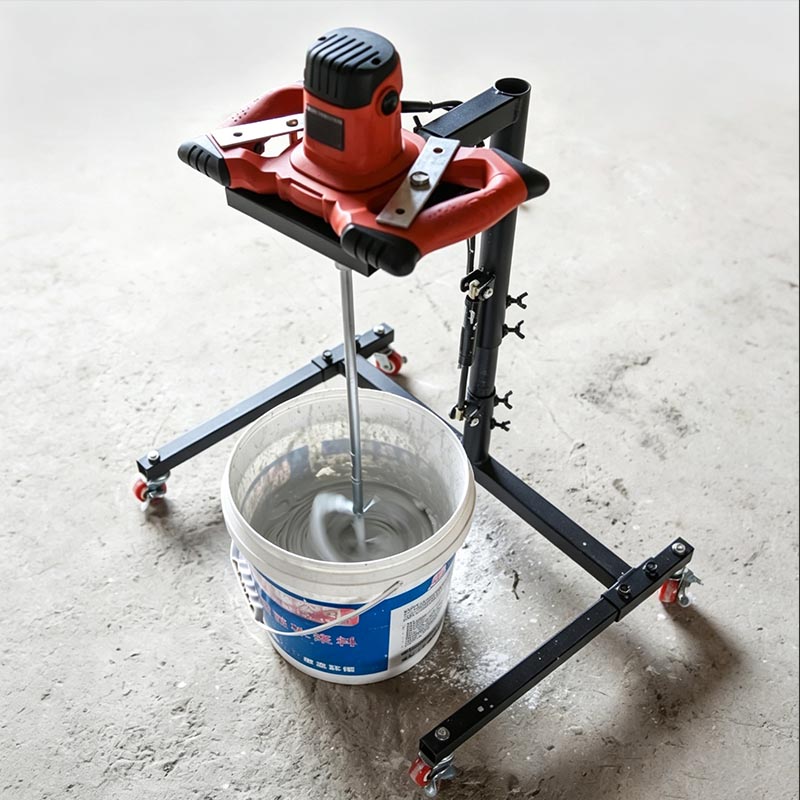ハイパワーミキサー油圧固定ブラケットセメントペイントパテパウダーラインストーン材料混合用ユニバーサル安定スタンド