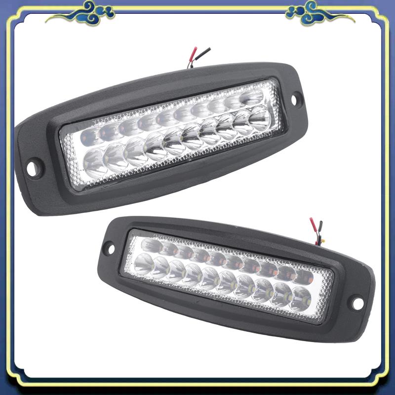 AU16-2X 7 インチデュアルカラー 100 ワット LED ワークライトバーフラッシュマウントフラッドドライビングフォグランプ